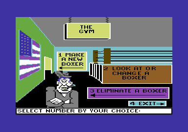 Sierra Championship Boxing screenshot 3 for Commodore 64
